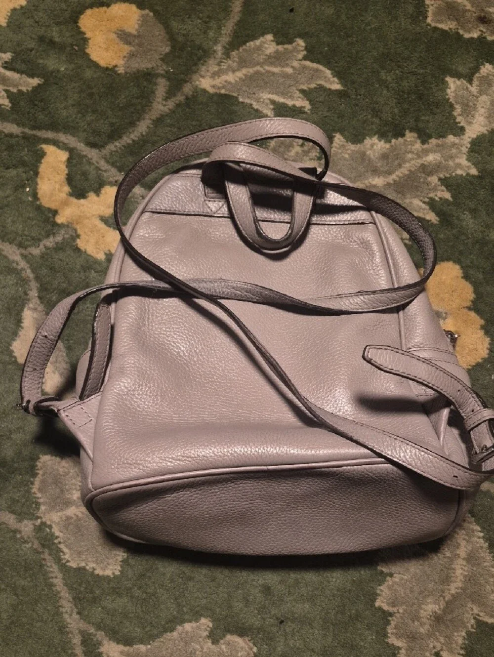 Michael Kors Taupe Studded Leather Mini Backpack